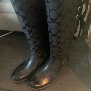 COACH RAIN BOOTS